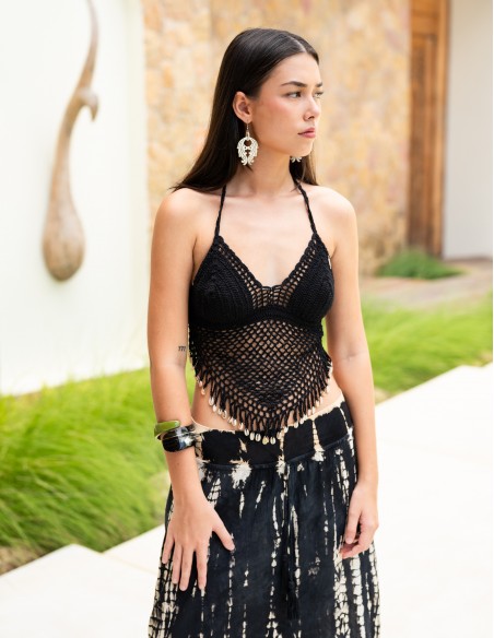 Shell Crop Top Crochet Shell Crop Top Crochet